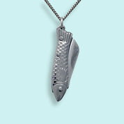 Small Silver Fish Knife Necklace - Ornamental Things