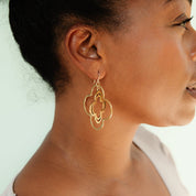 Spinning Quatrefoils Earrings - Ornamental Things