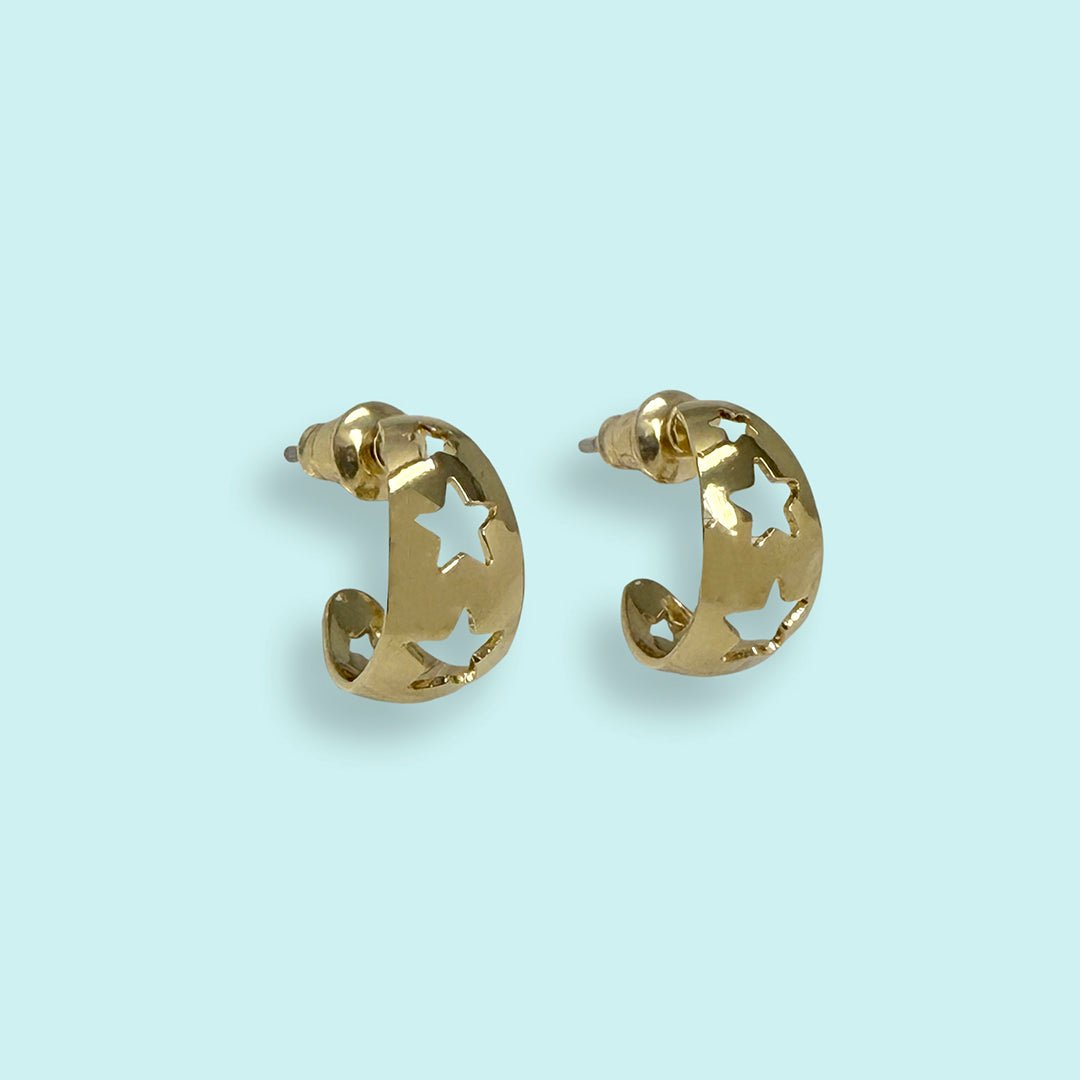 Star Hoop Earrings - Ornamental Things