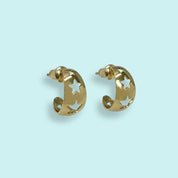 Star Hoop Earrings - Ornamental Things
