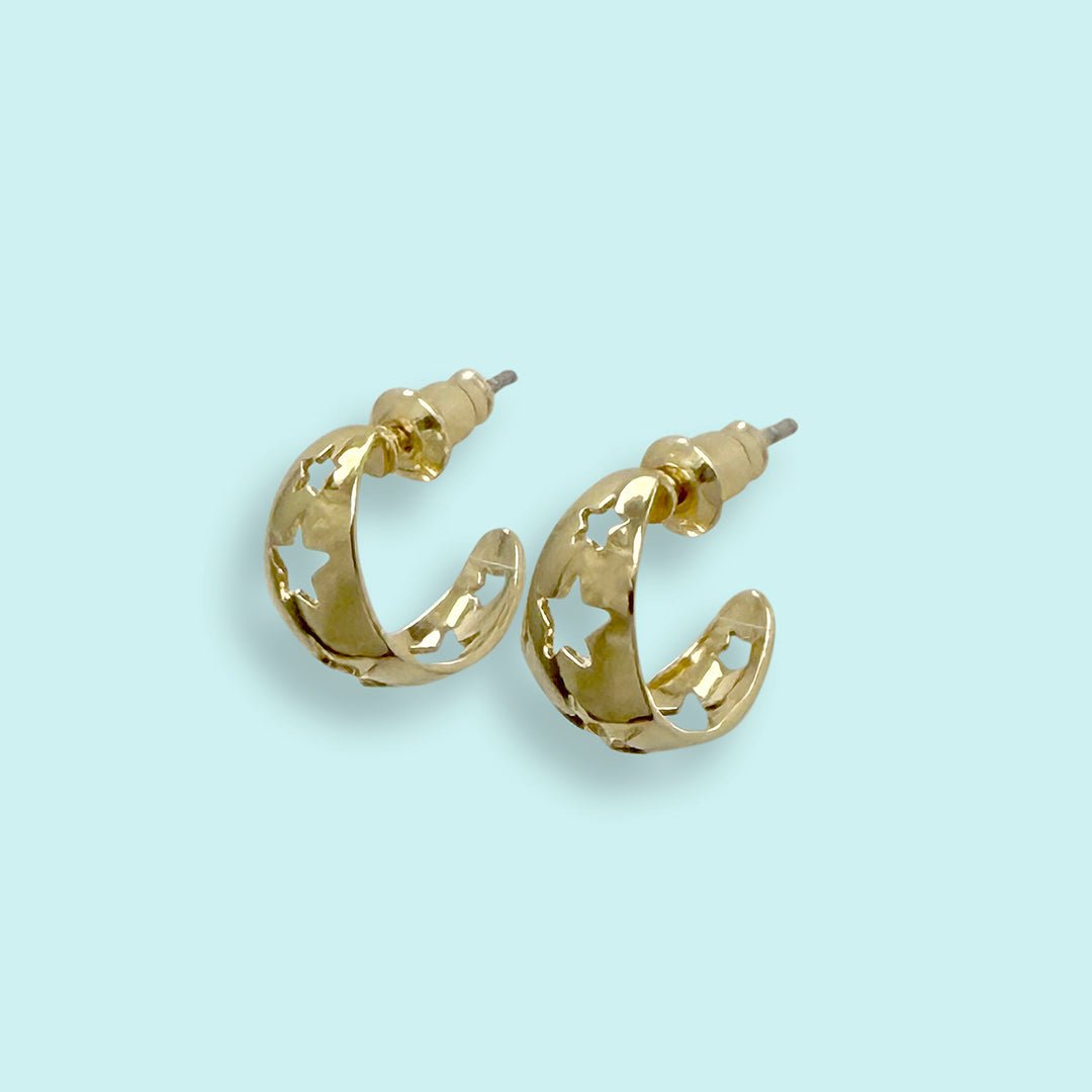 Star Hoop Earrings - Ornamental Things