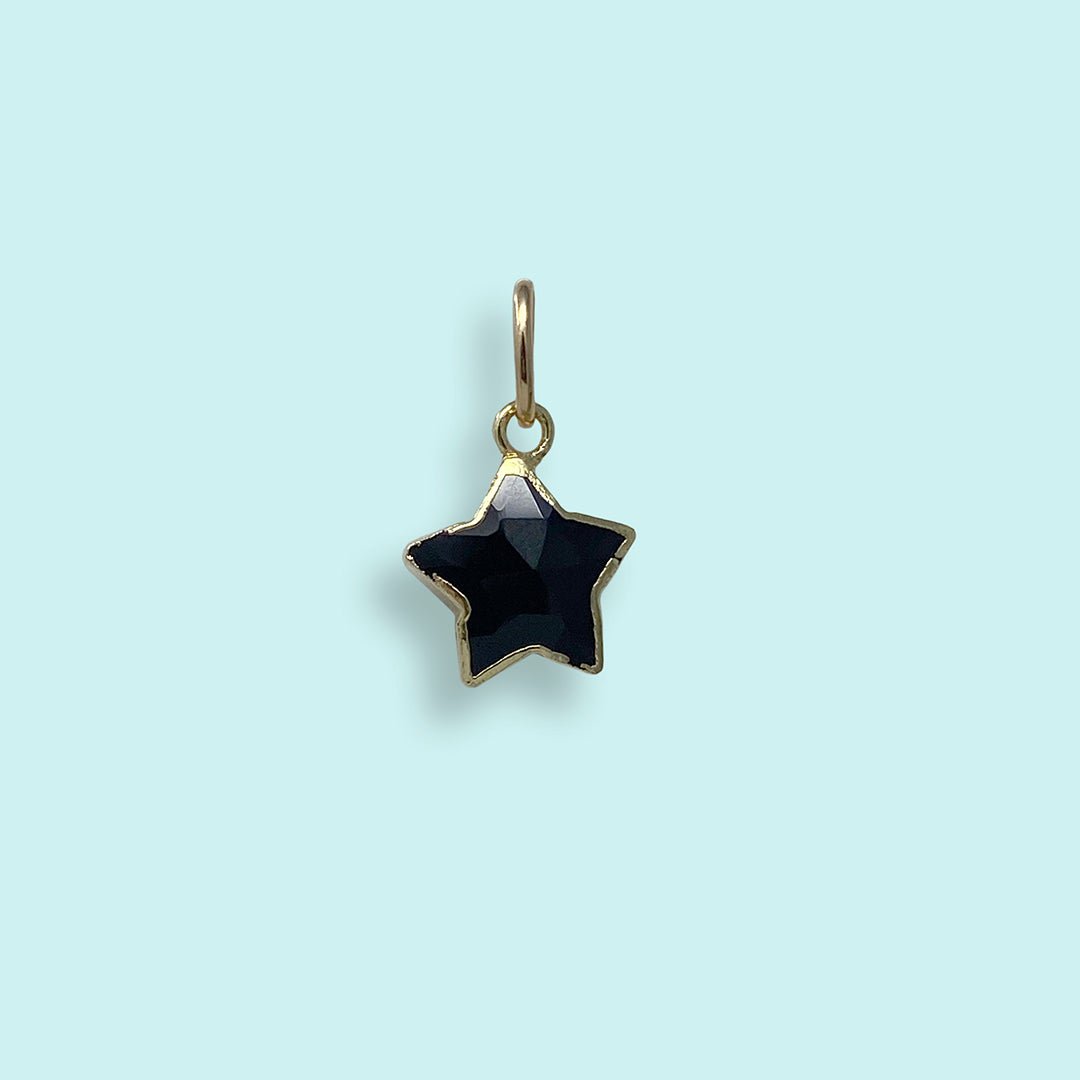 Star Stone Black Onyx Charm - Ornamental Things