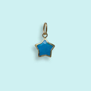 Star Stone Turquoise Charm - Ornamental Things