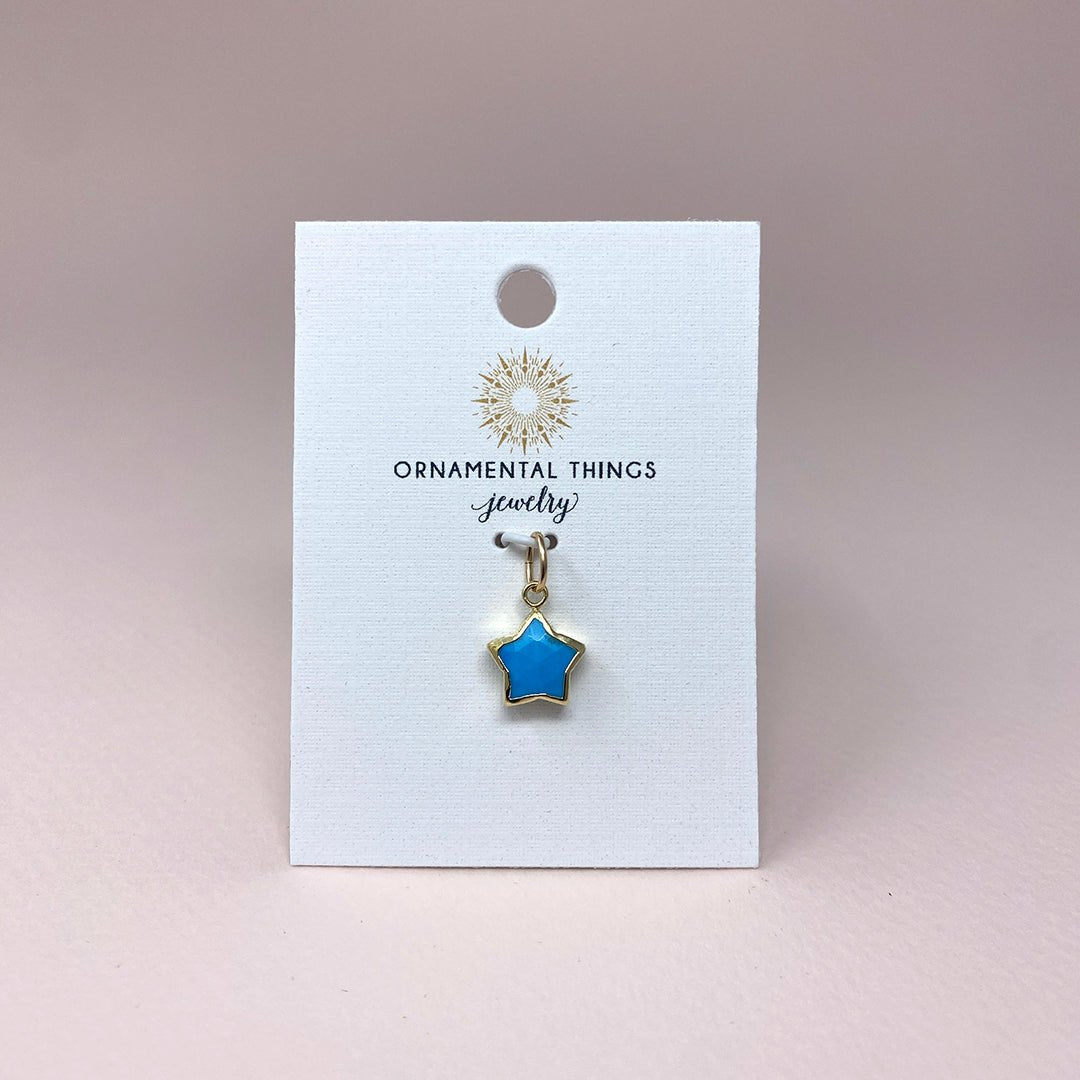 Star Stone Turquoise Charm - Ornamental Things