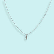 Sterling Silver Tiny Cross Necklace - Ornamental Things