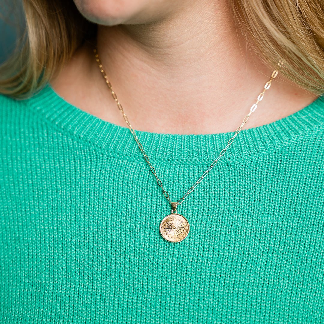 Sunburst Medallion Necklace - Ornamental Things