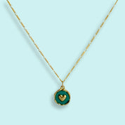 Teal Heart Necklace - Ornamental Things