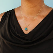 Teal Heart Necklace - Ornamental Things