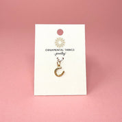 Tiny Gold Horseshoe Charm - Ornamental Things