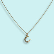 Tiny Gold Horseshoe Necklace - Ornamental Things