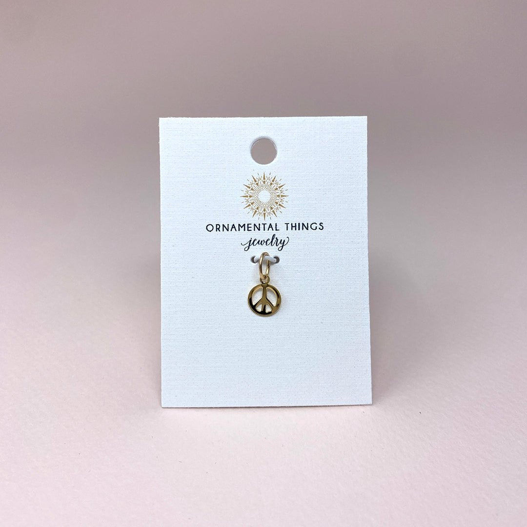 Tiny Peace Charm - Ornamental Things