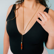 Tortoise Knife Y - drop Necklace - Ornamental Things