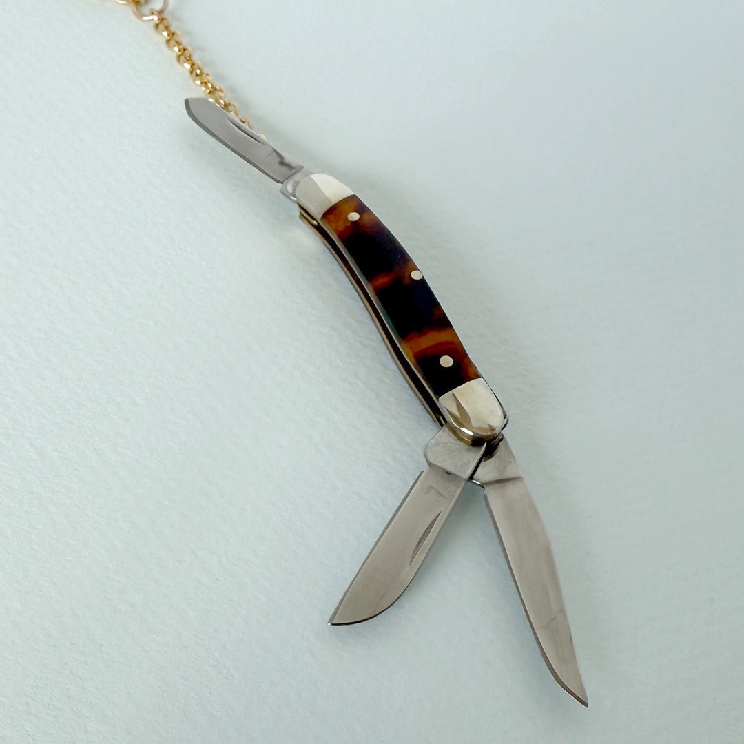 Tortoise Knife Y - drop Necklace - Ornamental Things