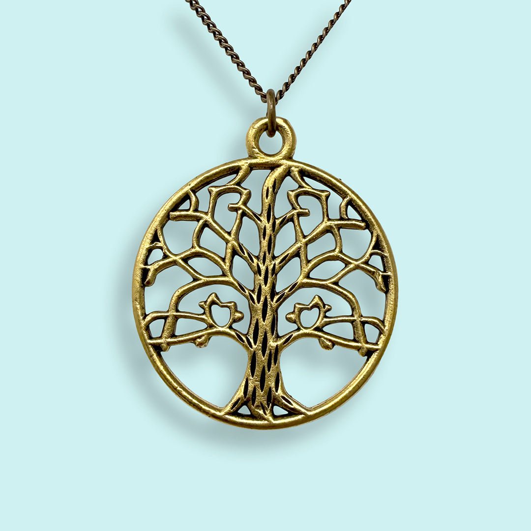 Tree on Brass Chain Necklace - Ornamental Things