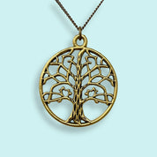 Tree on Brass Chain Necklace - Ornamental Things