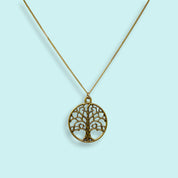 Tree on Gold Chain Necklace - Ornamental Things