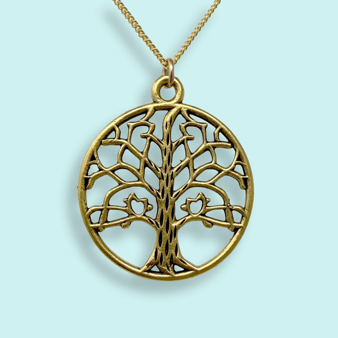 Tree on Gold Chain Necklace - Ornamental Things