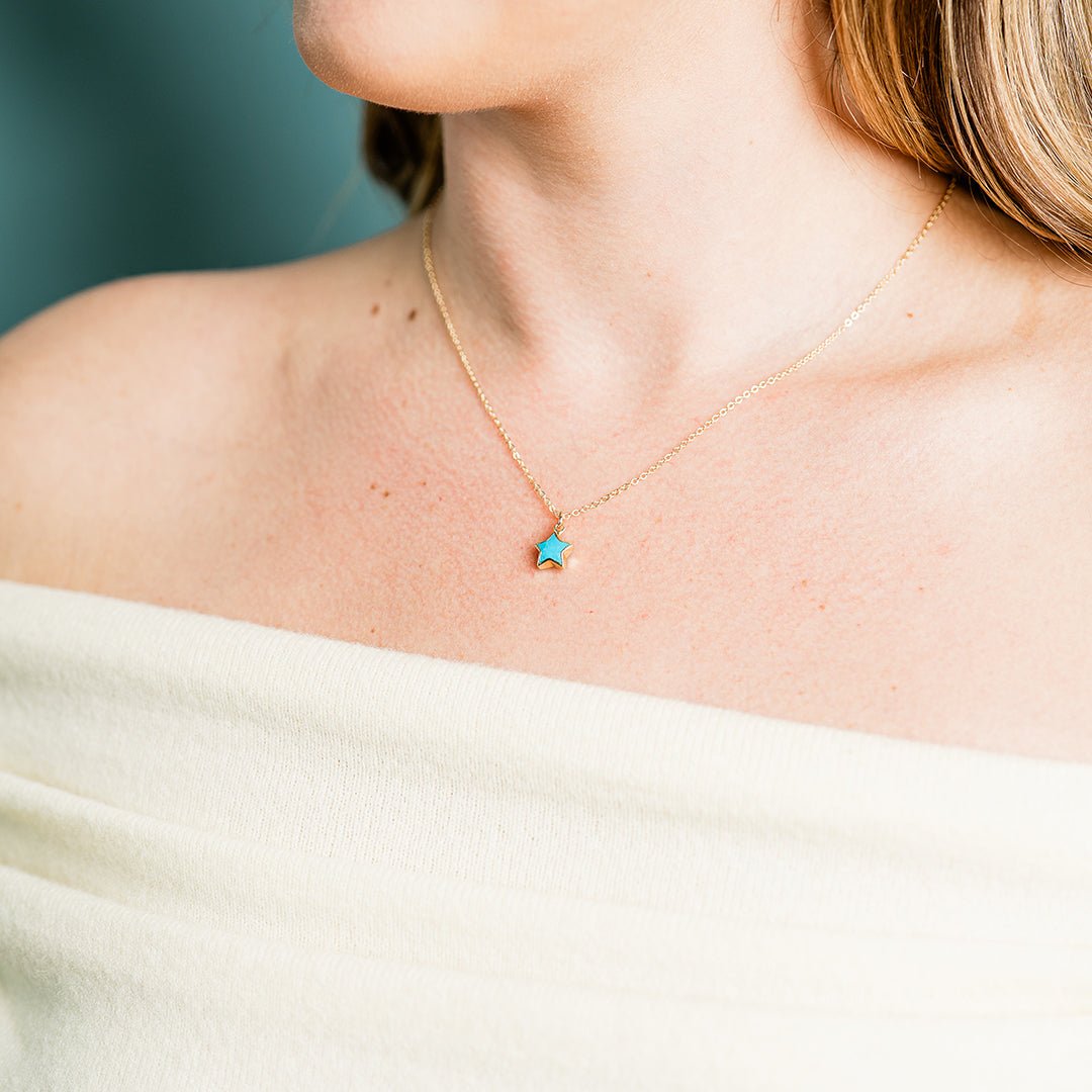 Turquoise Star Stone Necklace - Ornamental Things