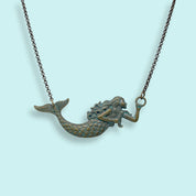 Verdigris Mermaid Necklace - Ornamental Things