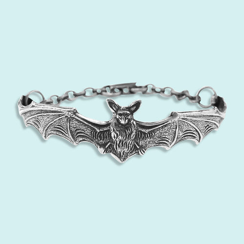 Silver Bat Bracelet