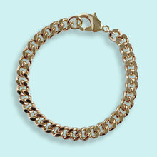 Load image into Gallery viewer, Gold Curb Chain Bracelet