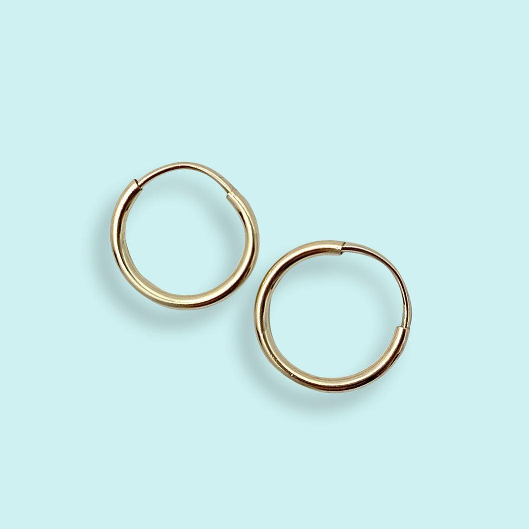 Tiny Gold Filled Hoop Earrings