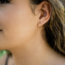 Load image into Gallery viewer, Tiny Gold Filled Hoop Earrings