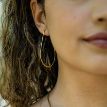 Load image into Gallery viewer, Oblong Hoop Earrings