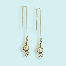 Load image into Gallery viewer, Snake Ear Threader Earrings