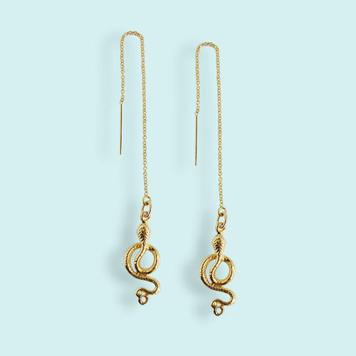 Snake Ear Threader Earrings