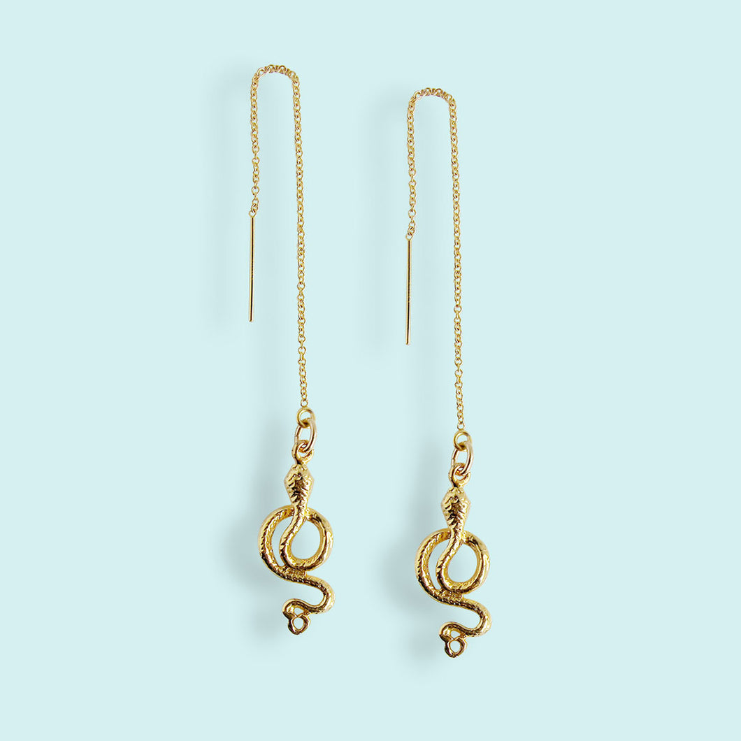Snake Ear Threader Earrings