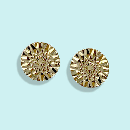 Sun Facets Stud Earrings