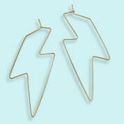 Lightning Hoop Earrings