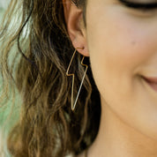 Lightning Hoop Earrings