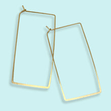 Load image into Gallery viewer, Rectangle Hoop Earrings