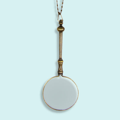 Ornate Magnifying Glass Necklace