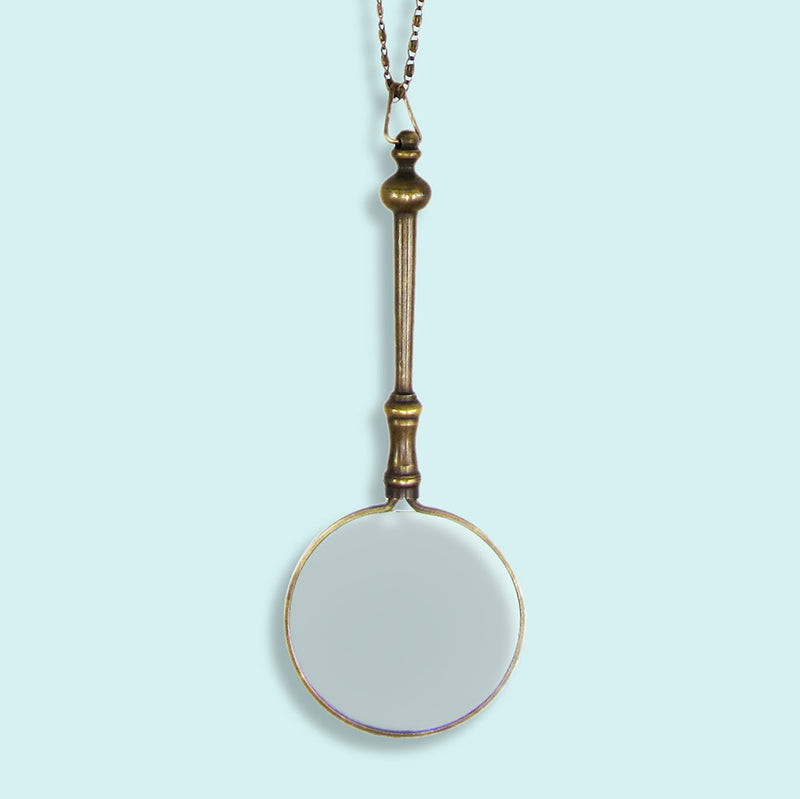 Ornate Magnifying Glass Necklace