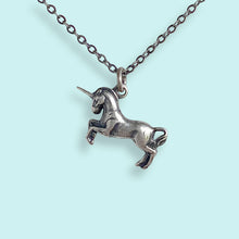 Load image into Gallery viewer, Silver Unicorn Necklace