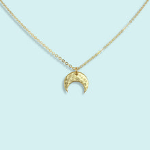 Load image into Gallery viewer, Hammered Moon Necklace