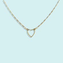 Load image into Gallery viewer, Little Antique Gold Heart Necklace