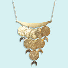 Load image into Gallery viewer, Moon Phase Cascade Necklace