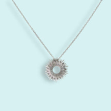 Load image into Gallery viewer, Sterling Small Radiant Sun Necklace
