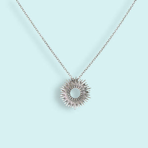 Sterling Small Radiant Sun Necklace