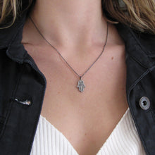 Load image into Gallery viewer, Sterling Hamsa Necklace
