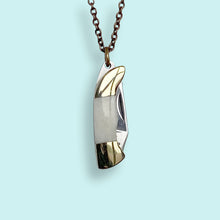 Load image into Gallery viewer, Small Bone Handled Knife Necklace