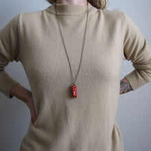 Load image into Gallery viewer, Red Harmonica Necklace
