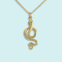 Load image into Gallery viewer, Gold Snake Necklace