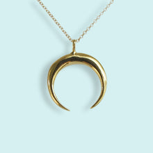 Load image into Gallery viewer, Gold Crescent Moon Necklace