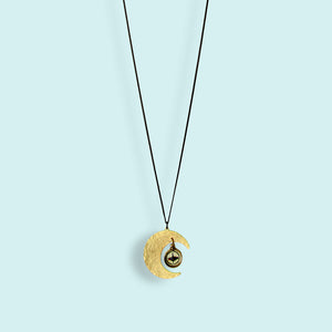 Compass Moon Necklace
