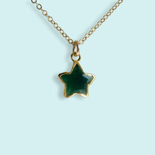 Load image into Gallery viewer, Green Onyx Star Stone Necklace